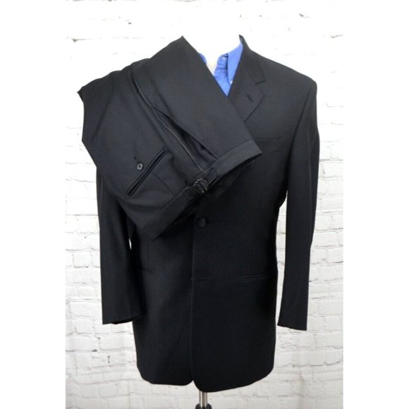 TED BAKER Endurance The‎ Party Animal 3 Button Suit SIZE 38R Black - Picture 1 of 16
